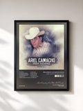 #noir Tableau de l'album Ariel Camacho Para Siempre de Ariel Camacho y Los Plebes Del Rancho, cadre noir, imprimé et encadré en France