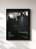 #noir Tableau de l'album Stories We Could Tell de The Everly Brothers, cadre noir, imprimé et encadré en France