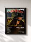 #noir Tableau de l'album Te Hable con El Corazon de El Chapo De Sinaloa, cadre noir, imprimé et encadré en France