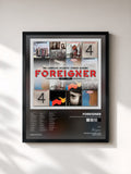 #noir Tableau de l'album The Complete Atlantic Studio Albums 1977 - 1991 de Foreigner, cadre noir, imprimé et encadré en France