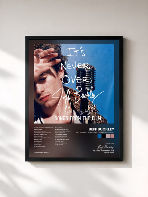 Jeff Buckley · Jeff Buckley: It's Never Over - Songs From the Film — Affiche encadrée