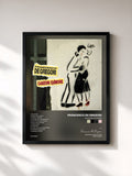 #noir Tableau de l'album Canzoni D'Amore de Francesco De Gregori, cadre noir, imprimé et encadré en France