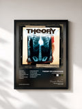#noir Tableau de l'album Scars & Souvenirs de Theory of a Deadman, cadre noir, imprimé et encadré en France