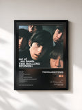 #noir Tableau de l'album Out Of Our Heads de The Rolling Stones, cadre noir, imprimé et encadré en France