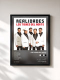 #noir Tableau de l'album Realidades de Los Tigres del Norte, cadre noir, imprimé et encadré en France
