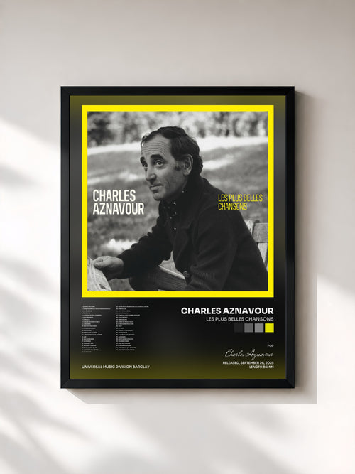 Charles Aznavour · Les plus belles chansons — Framed art print