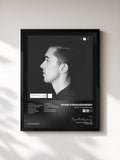 #noir Tableau de l'album Back to Square One de Ryan O'Shaughnessy, cadre noir, imprimé et encadré en France