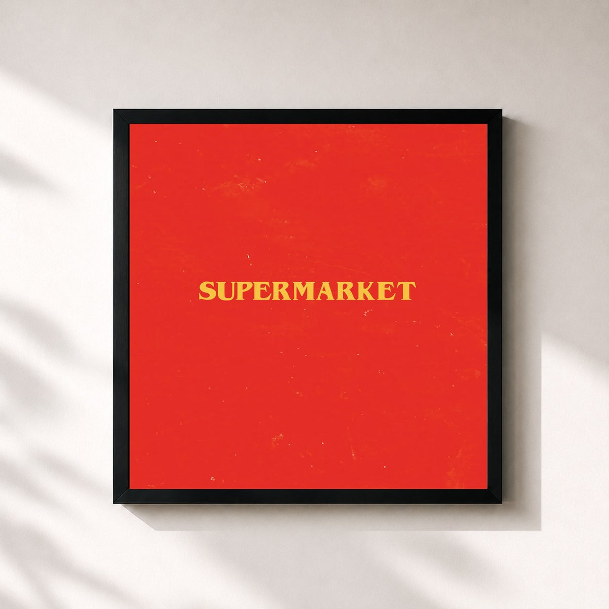 #noir Supermarket (Soundtrack) de Logic en lámina cuadrada enmarcada, marco negro de 32x32 cm