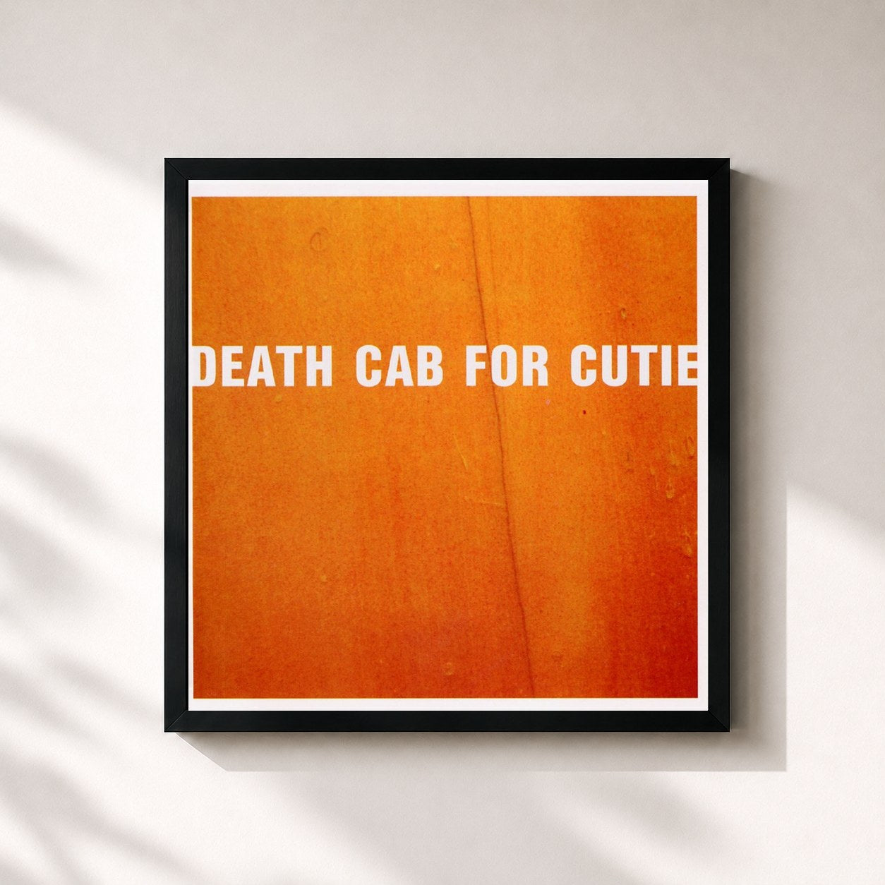 #noir Tableau carré de l'album The Photo Album de Death Cab for Cutie, cadre noir 32x32 cm