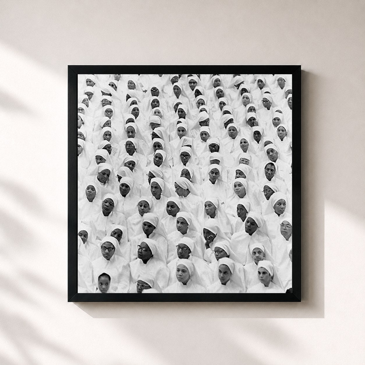 #noir Tableau carré de l'album A Written Testimony: Mars, The Inhabited Planet de J A Y E L E C T R O N I C A, cadre noir 32x32 cm