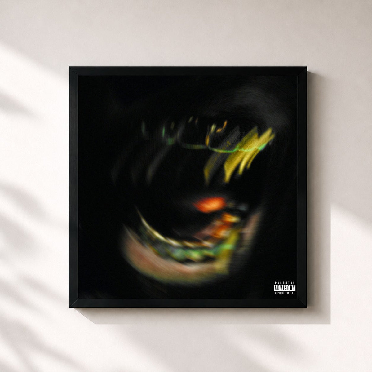 #noir Sorry 4 What by Tory Lanez as a square framed art print, black 32x32 cm frame
