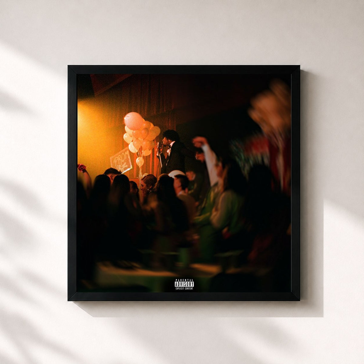 #noir Alone At Prom by Tory Lanez as a square framed art print, black 32x32 cm frame