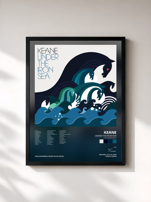 Keane · Under The Iron Sea (20th Anniversary) — Stampa incorniciata