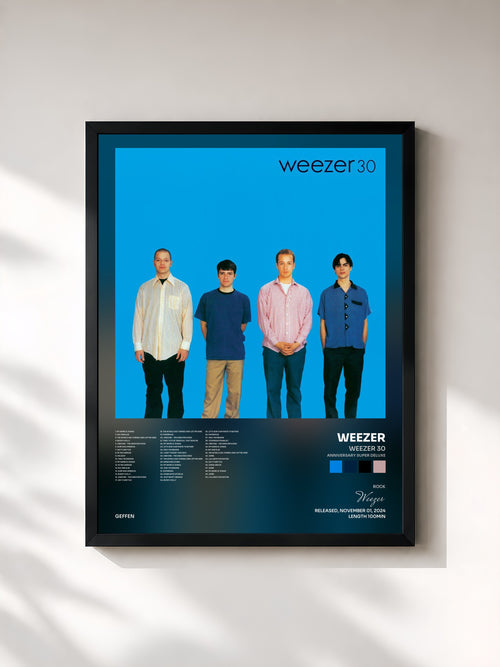 Weezer · Weezer 30 (Anniversary Super Deluxe) — Lámina enmarcada