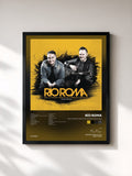 #noir Tableau de l'album Eres la Persona Correcta en el Momento Equivocado de Río Roma, cadre noir, imprimé et encadré en France