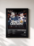 #noir Tableau de l'album Um Novo Sonho (Deluxe) de Zé Neto & Cristiano, cadre noir, imprimé et encadré en France
