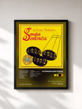 #noir Tableau de l'album 15 EXITOS de La Sonora Santanera, cadre noir, imprimé et encadré en France