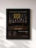 #noir Tableau de l'album One Shot de Straight No Chaser, cadre noir, imprimé et encadré en France