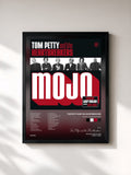 #noir Tableau de l'album Mojo Tour Edition de Tom Petty and the Heartbreakers, cadre noir, imprimé et encadré en France