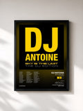 #noir Sky Is the Limit (The DJ Edition) de DJ Antoine en lámina enmarcada, marco negro, impresa y enmarcada en Francia