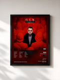 #noir Indécis Part.2 de GLK en lámina enmarcada, marco negro, impresa y enmarcada en Francia