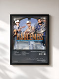 #noir Tableau de l'album Hablemos de Ariel Camacho y Los Plebes Del Rancho, cadre noir, imprimé et encadré en France