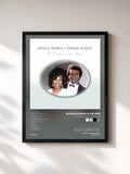 #noir Tableau de l'album It's Christmas Time Again de Gladys Knight & The Pips, cadre noir, imprimé et encadré en France