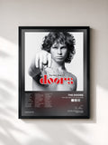 #noir Tableau de l'album The Very Best of the Doors de The Doors, cadre noir, imprimé et encadré en France