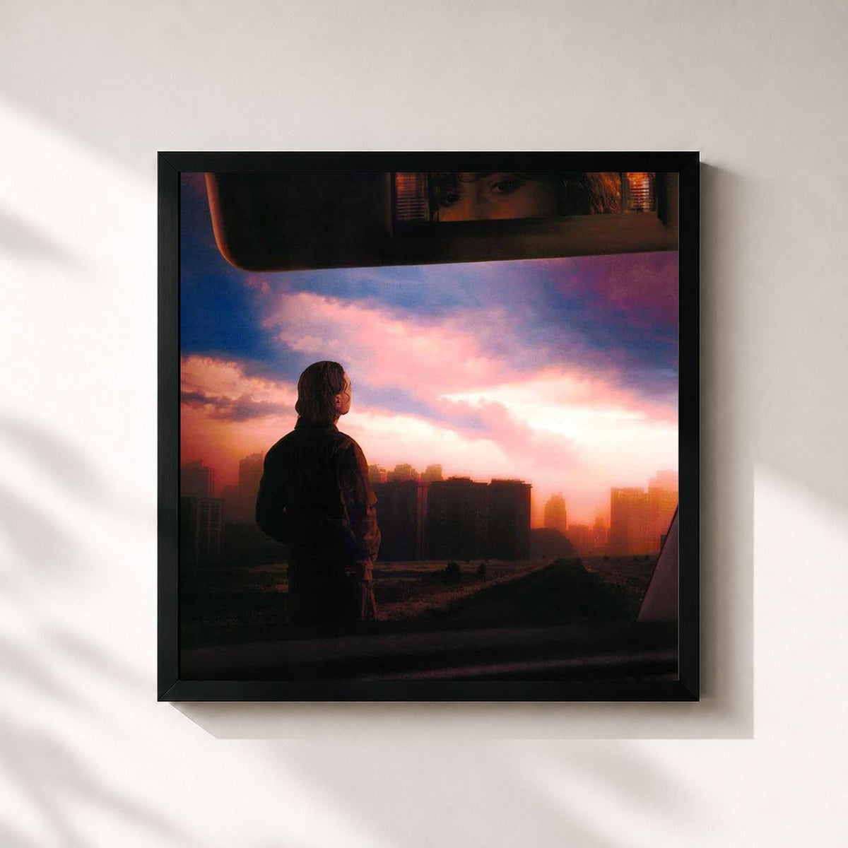 #noir Tableau carré de l'album LE BIJOU LE PLUS BRILLANT de J9ueve, cadre noir 32x32 cm