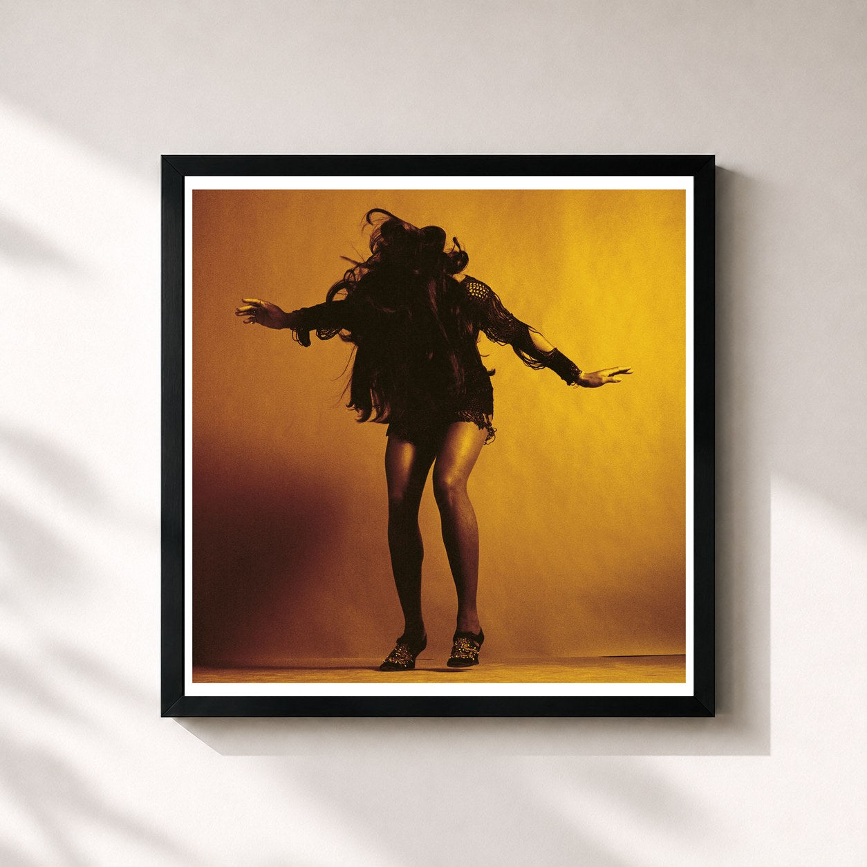#noir Tableau carré de l'album Everything You've Come To Expect (Deluxe Edition) de The Last Shadow Puppets, cadre noir 32x32 cm