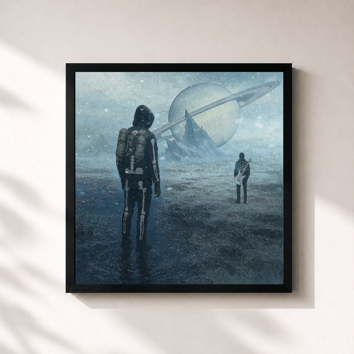 #noir TITAN von Cherry Pie als quadratischer Kunstdruck, schwarzer Rahmen 32x32 cm