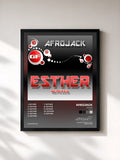 #noir Esther (Remixed) di AFROJACK in stampa incorniciata, cornice nera, stampata e incorniciata in Francia