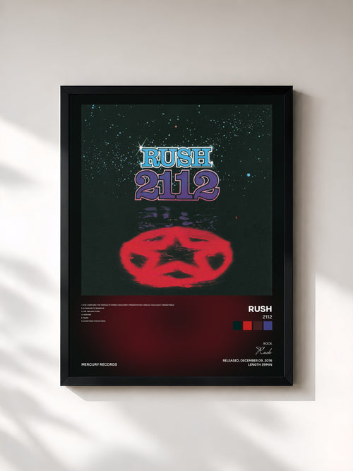 Rush · 2112 — Affiche encadrée