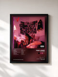 #noir Tableau de l'album Chixtape 5 de Tory Lanez, cadre noir, imprimé et encadré en France