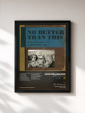 #noir Tableau de l'album No Better Than This de John Mellencamp, cadre noir, imprimé et encadré en France