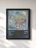 #noir LITHIUM by Lithium as a framed art print, black frame, printed and framed in France