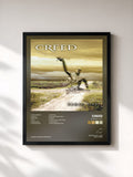 #noir Tableau de l'album Human Clay de Creed, cadre noir, imprimé et encadré en France