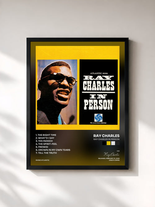 Ray Charles · Ray Charles In Person — Affiche encadrée