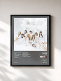 #noir BDZ (Repackage) di TWICE in stampa incorniciata, cornice nera, stampata e incorniciata in Francia