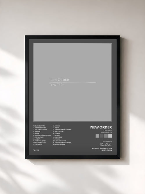 New Order · Low-Life (Definitive Edition) — Affiche encadrée