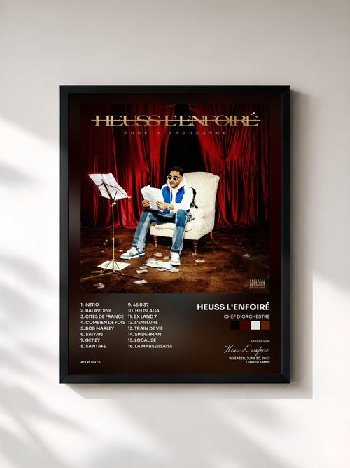 Heuss L'enfoiré · Chef D'orchestre — Affiche encadrée