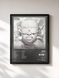 #noir Tableau de l'album Subliminal (La face cachée) de GIMS, cadre noir, imprimé et encadré en France