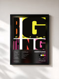 #noir Big Thing (Deluxe Edition) by Duran Duran as a framed art print, black frame, printed and framed in France