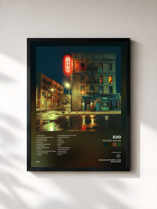 Djo · The Crux Deluxe — Affiche encadrée
