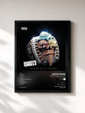 #noir Greatest Of All Trappers (Gangsta Grillz Edition) di Gucci Mane in stampa incorniciata, cornice nera, stampata e incorniciata in Francia