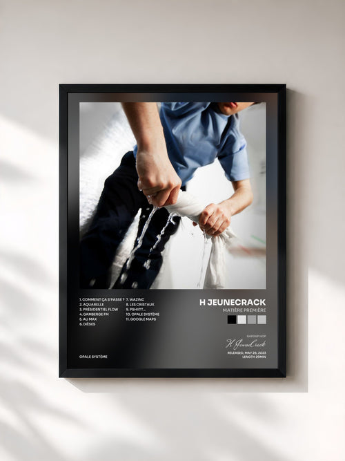 H JeuneCrack · MATIÈRE PREMIÈRE — Framed art print