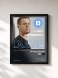#noir Armin van Buuren DJ Mix von Armin van Buuren als gerahmter Kunstdruck, schwarzer Rahmen, gedruckt und gerahmt in Frankreich