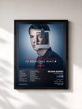 #noir 13 Reasons Why (Season 2) by Selena Gomez as a framed art print, black frame, printed and framed in France