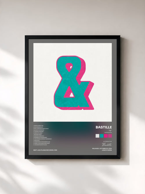 Bastille · “&” (Ampersand) — Affiche encadrée