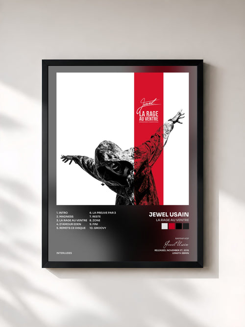 Jewel Usain · La rage au ventre — Framed art print